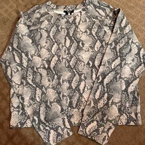 PAIGE Monochrome Snake Print Top, Medium